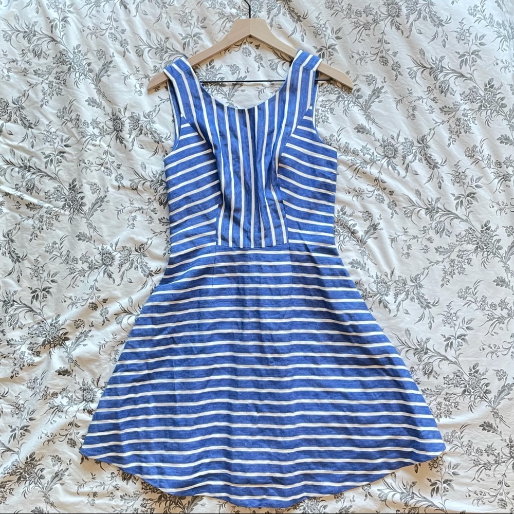 Vineyard Vines NWT Cotton Linen Stripe Dress